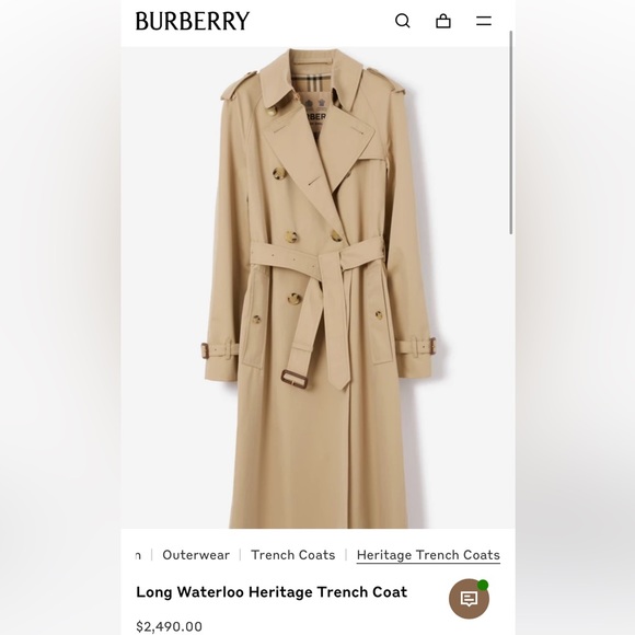 BURBERRY WATERLOO HERITAGE LONG TRENCH - Picture 2 of 16